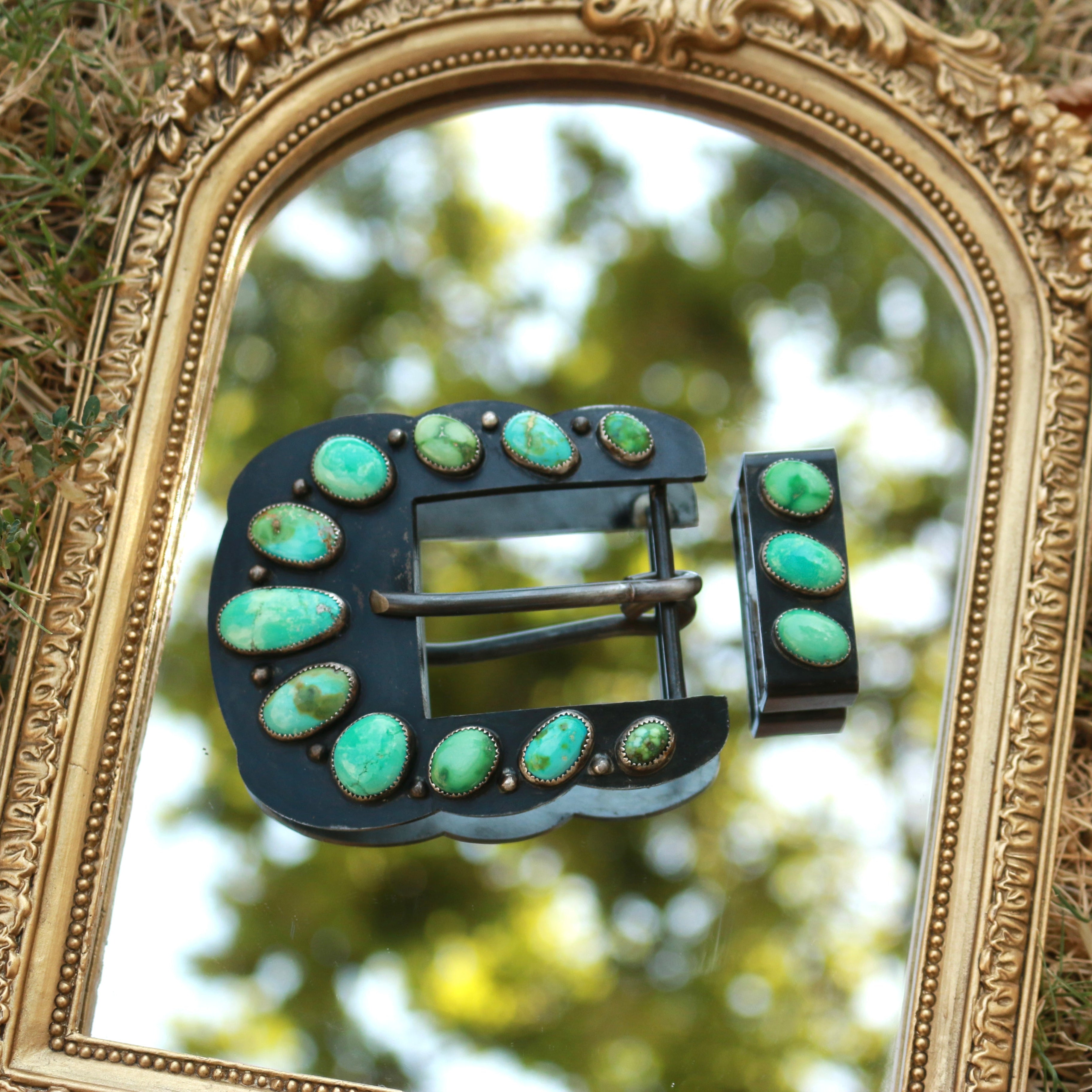 Turquoise belt buckle