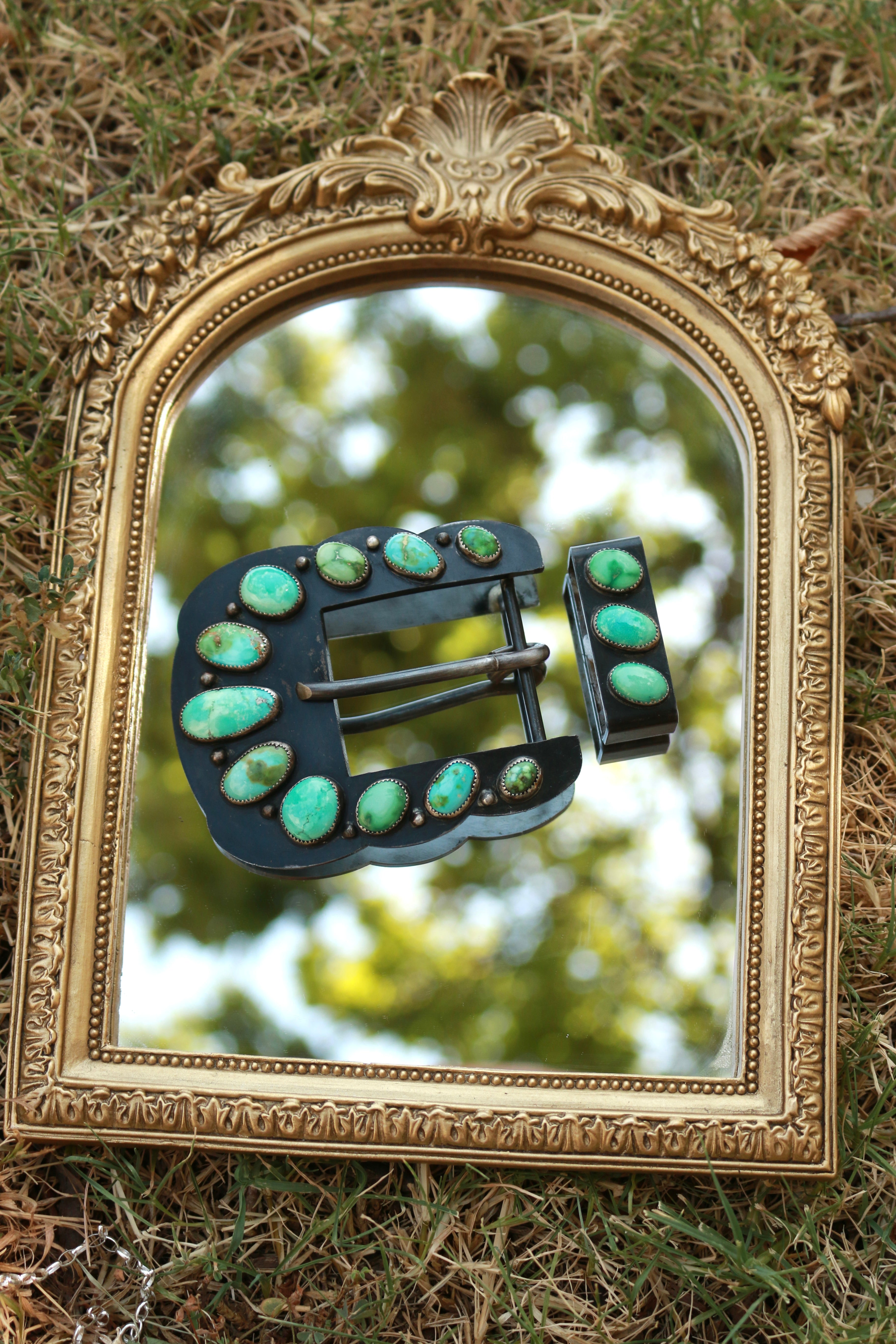 Turquoise belt buckle